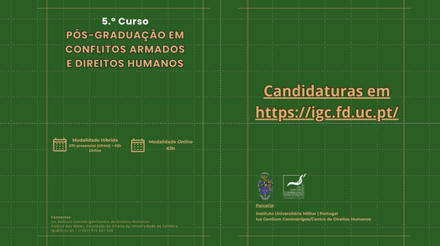 Pós-graduação em Conflitos Armados e Direitos Humanos